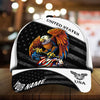 BlueJose Patriotic Eagle Hat, American Flag United States Full Printed Multicolors Personalized Cap