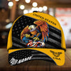 BlueJose Patriotic Eagle Hat, American Flag United States Full Printed Multicolors Personalized Cap