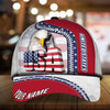BlueJose Patriotic Eagle Usa Hat, United States Full Printed Personalized Cap