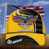 BlueJose Premium Eagle Patriot By Choice 3D Cap American Pride Hat Multicolor Personalized