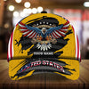 BlueJose Premium United States Eagle 3D Cap Patriot By Choice Multicolor Personalized