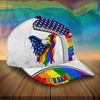 BlueJose Limited Edition American Pride, Lgbt Pride Us Eagle Cap Personalized