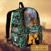 BlueJose Deer Hunting Name State & Flag Personalized Backpack