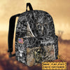 BlueJose Deer Hunting Name State & Flag Personalized Backpack