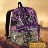 BlueJose Deer Hunting Name State & Flag Personalized Backpack